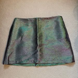 UO Metallic Mini Skirt